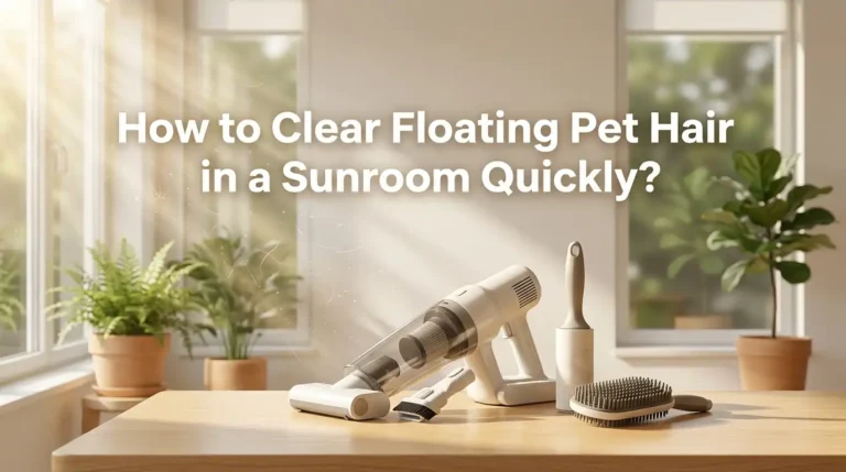 How to Clear Floating Pet Hair in a Sunroom Quickly?