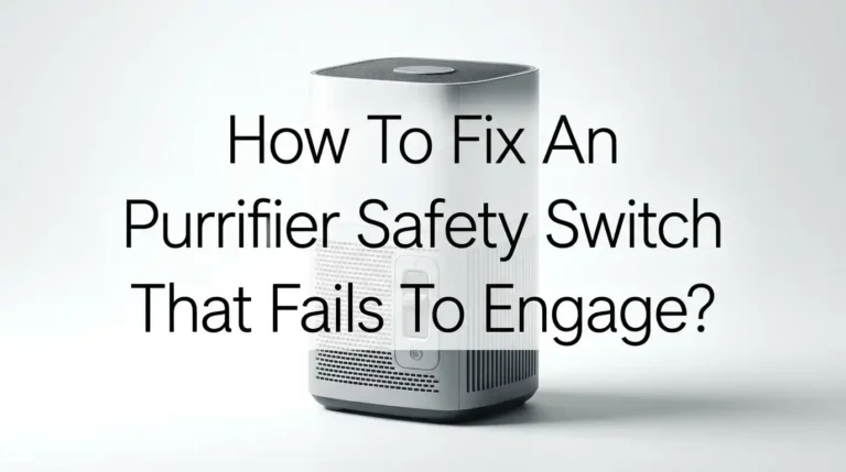 How To Fix An Air Purifier Safety Switch That Fails To Engage?