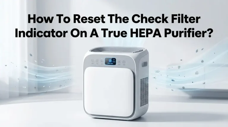 How To Reset The Check Filter Indicator On A True HEPA Purifier?