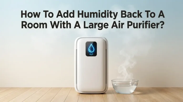 How To Add Humidity Back To A Room With A Large Air Purifier?
