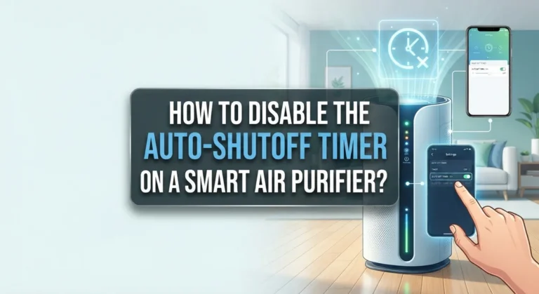 How To Disable The Auto-Shutoff Timer On A Smart Air Purifier?