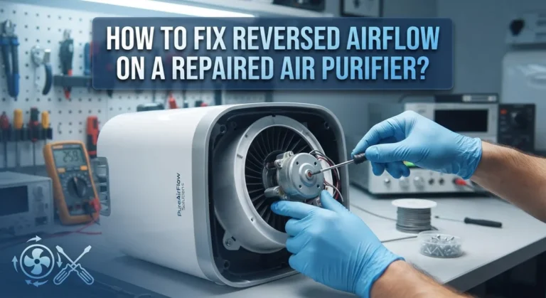 How To Fix Reversed Airflow On A Repaired Air Purifier?