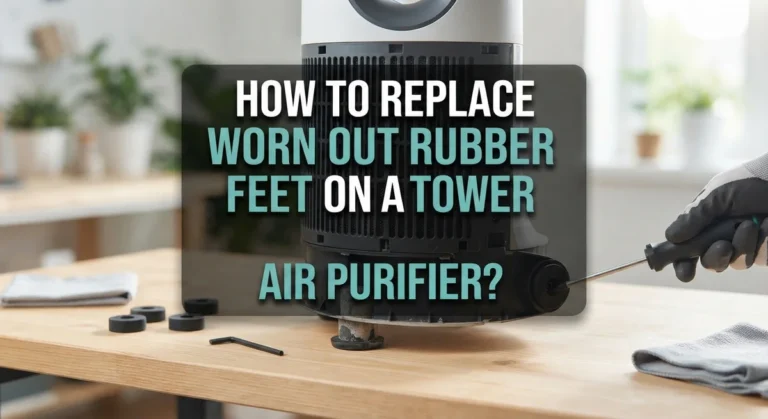How To Replace Worn Out Rubber Feet On A Tower Air Purifier?