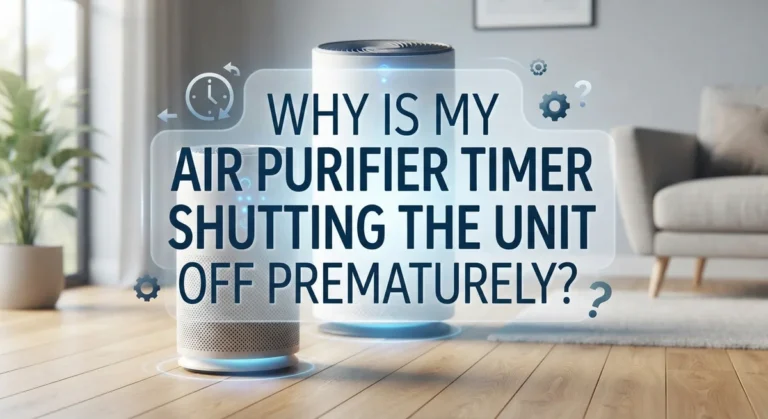 Why Is My Air Purifier Timer Shutting The Unit Off Prematurely?