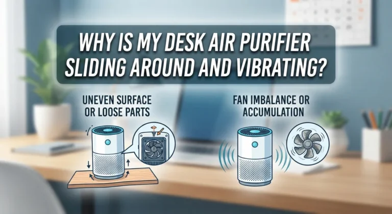 Why Is My Desk Air Purifier Sliding Around And Vibrating?